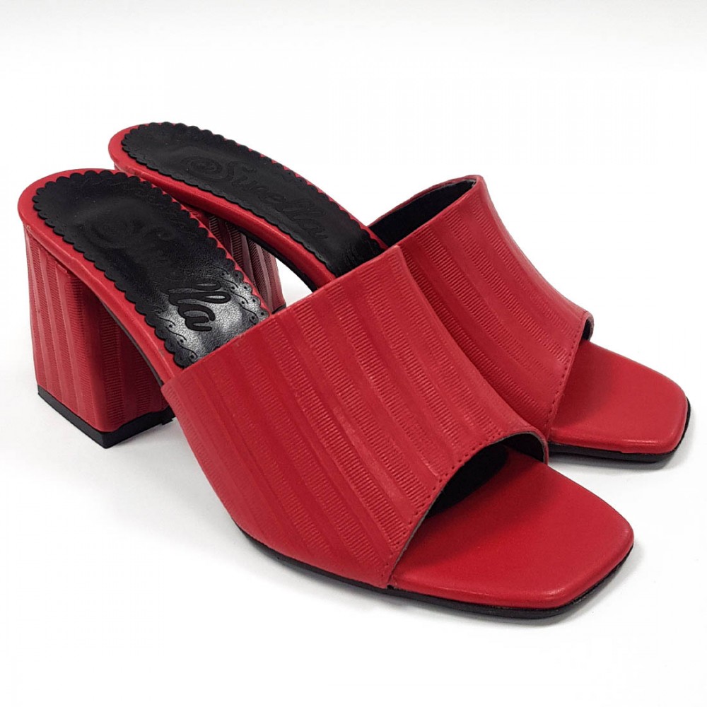 Exa Yeni Sezon Kırmızı Kadın Topuklu Ayakkabı